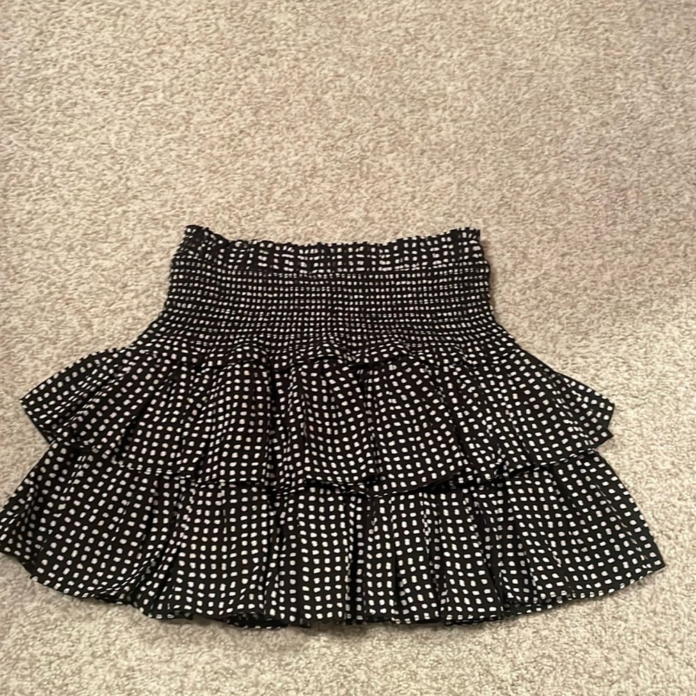 Black/white mini skirt